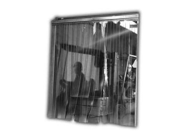 Clear Vinyl Strip Curtain Door